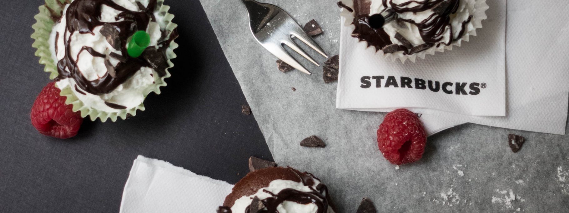 Frappuccino Inspired Vegan Cupcakes <br> Happy Birthday Starbucks!