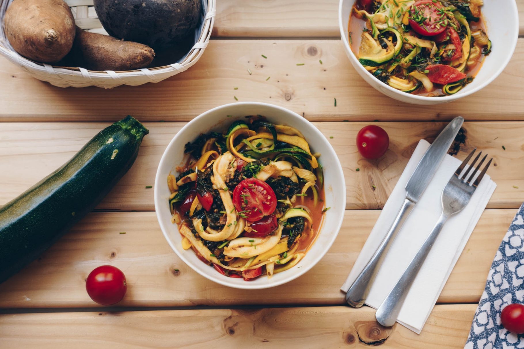 Veganes Zoodles Rezept | Low Carb Pasta